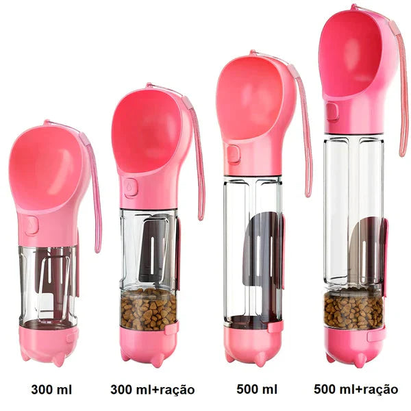 PetStop © - Garrafa Pet Portátil 4 em 1