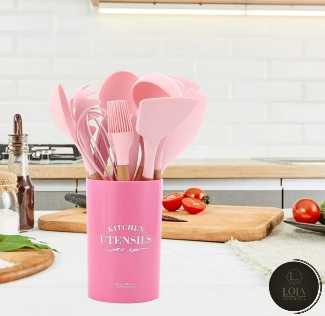FlexiCookKit © - Kit de Silicone - Utensílios de Cozinha