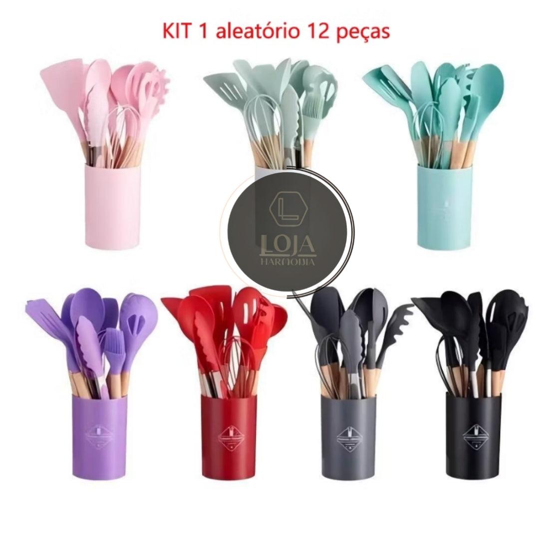 FlexiCookKit © - Kit de Silicone - Utensílios de Cozinha