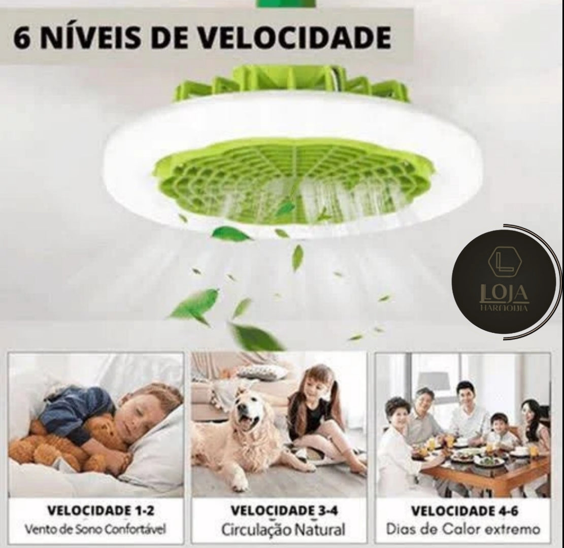 Luminavent © - Luminária LED com Ventilador