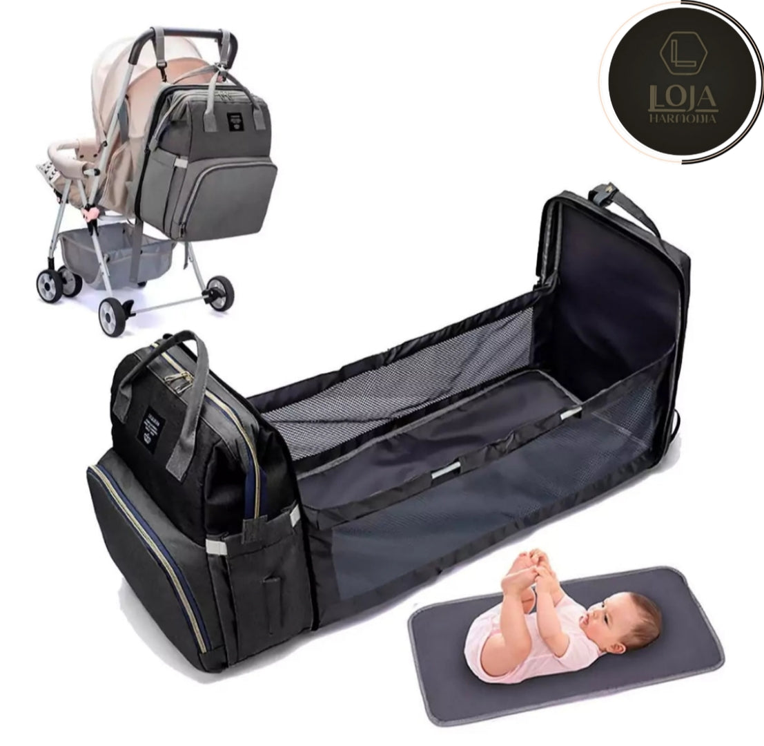 BerçoFlex © - Bolsa Mochila Maternidade com Berço Expansível