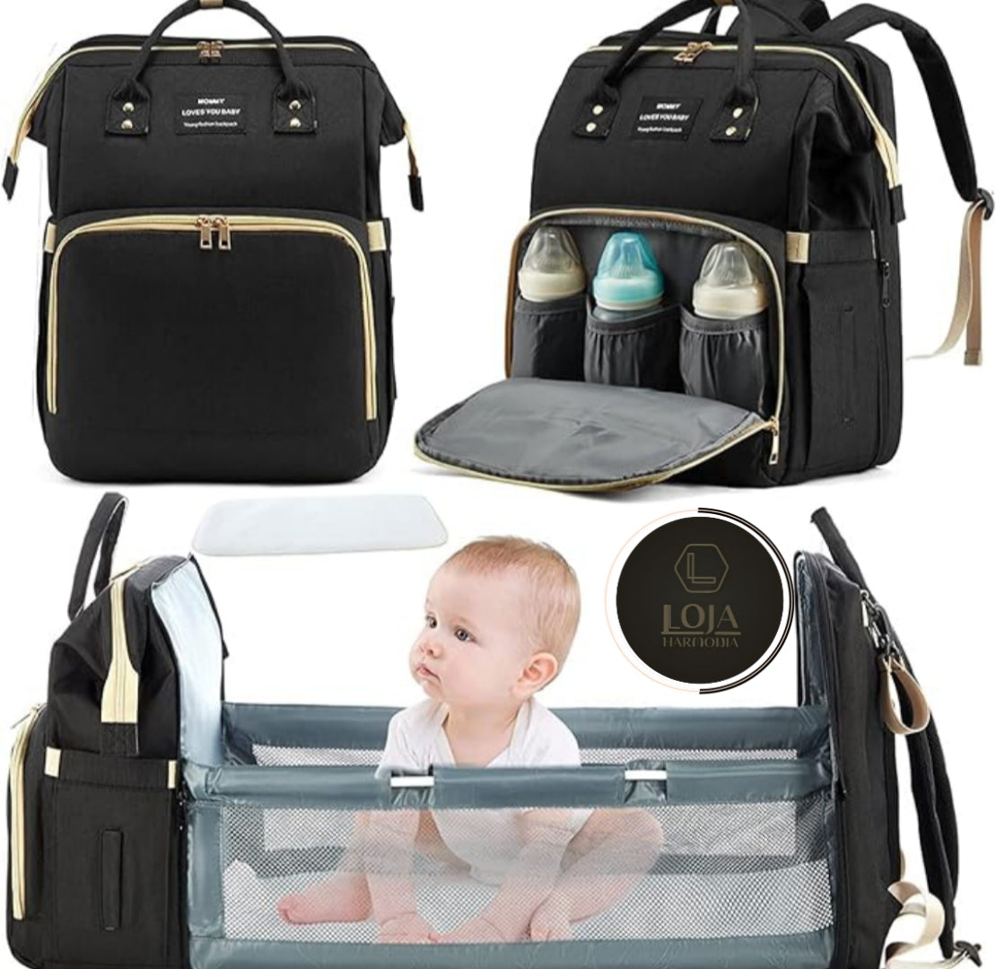 BerçoFlex © - Bolsa Mochila Maternidade com Berço Expansível