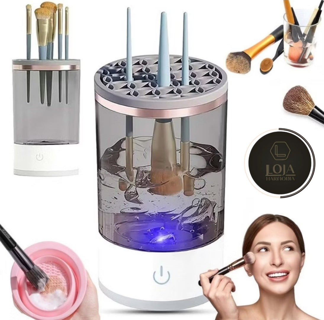 FreshMakeUp © - Limpador de Pincéis de Maquiagem Elétrico 3 em 1