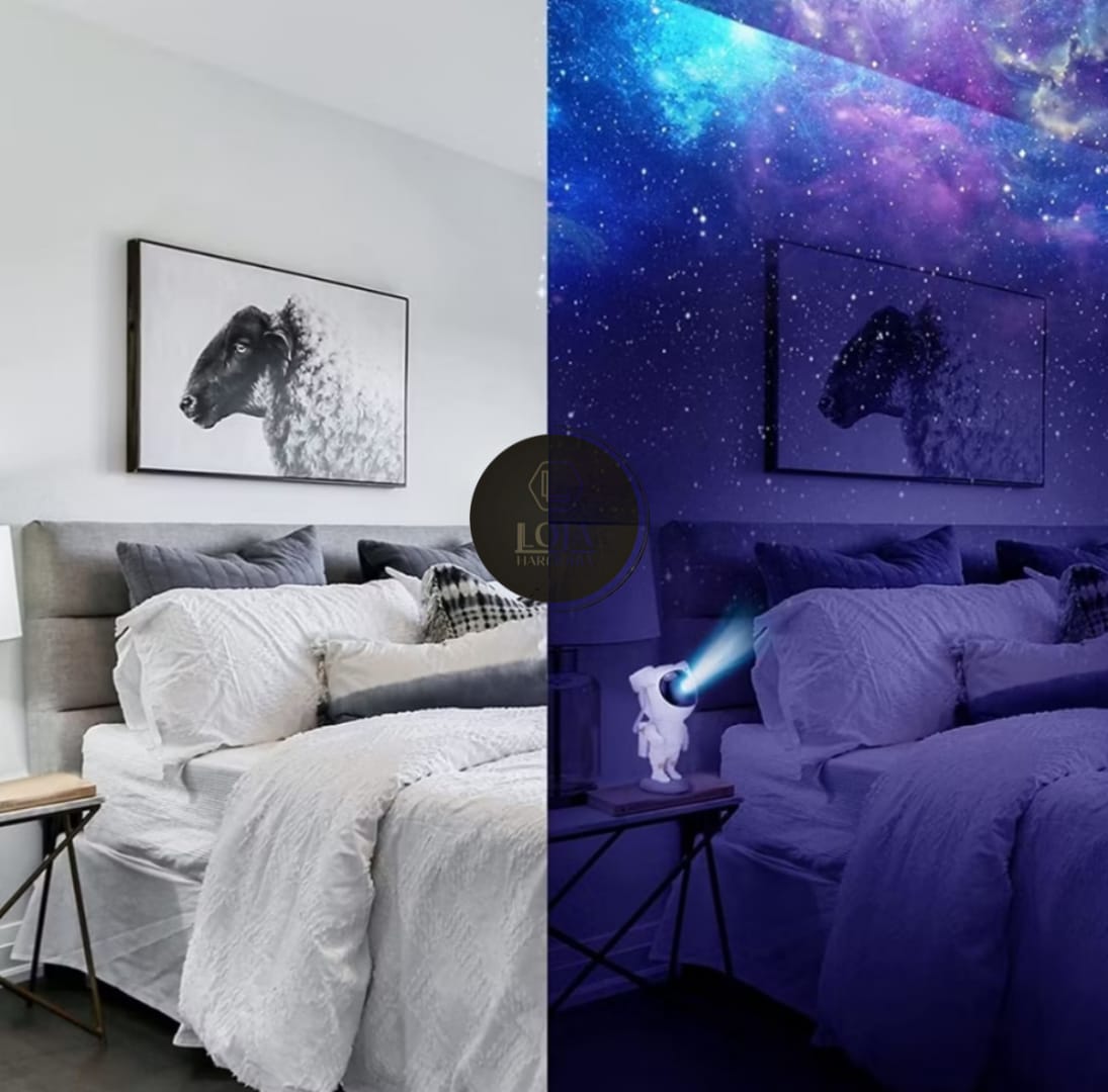 Luminária Projetor Astronauta © - Luminária Celestial