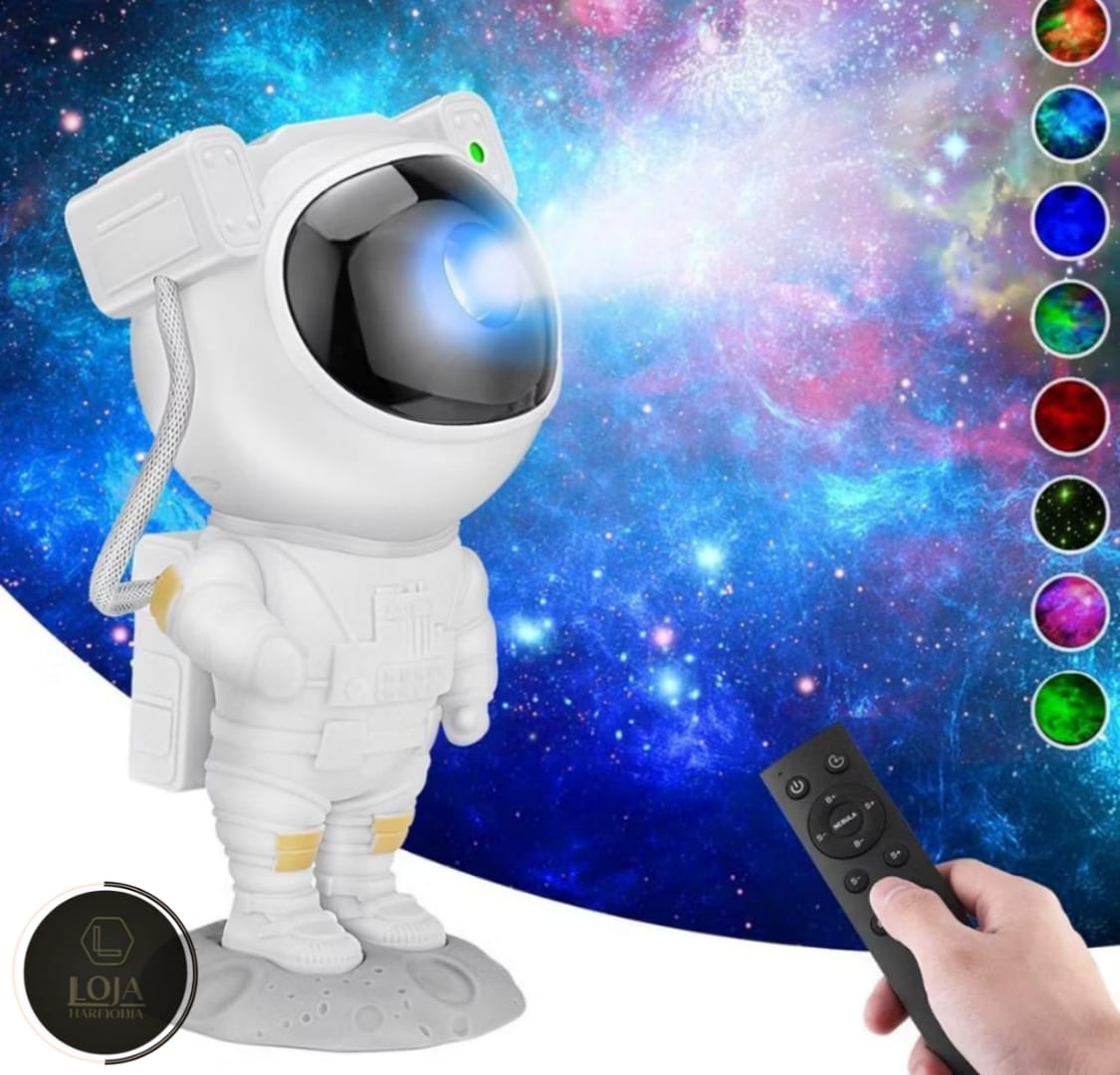 Luminária Projetor Astronauta © - Luminária Celestial