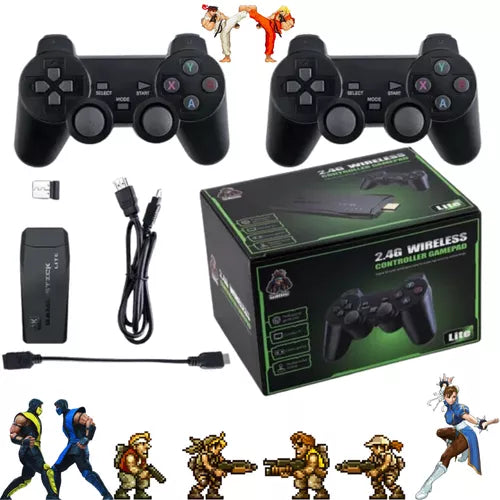 Retro4K Pro Arcade © -  10.000 Jogos + 2 Controles Sem Fio