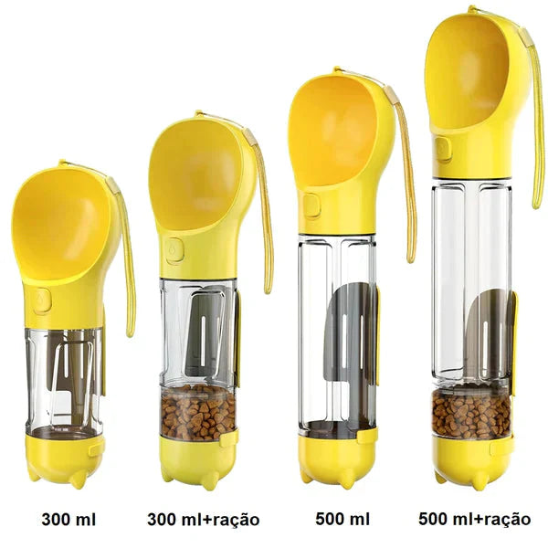 PetStop © - Garrafa Pet Portátil 4 em 1