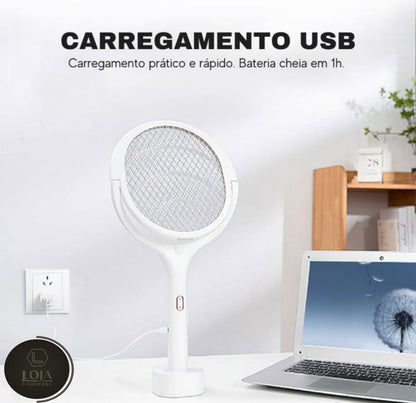 BuzzGuard Pro © - Raquete Elétrica Anti-Mosquito