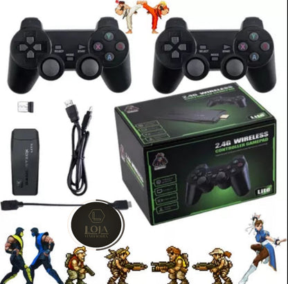 Retro4K Pro Arcade © -  10.000 Jogos + 2 Controles Sem Fio
