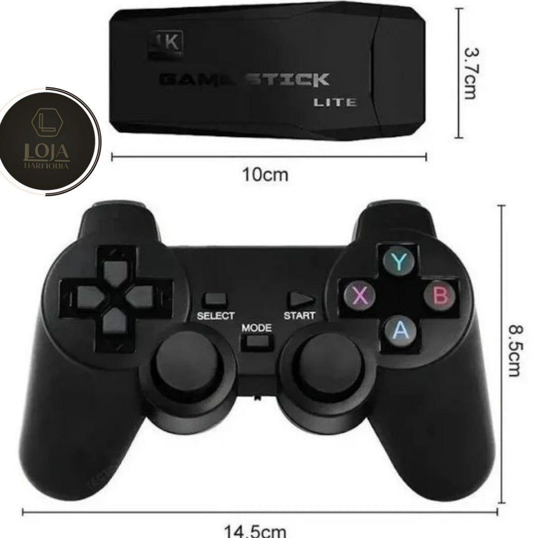 Retro4K Pro Arcade © -  10.000 Jogos + 2 Controles Sem Fio