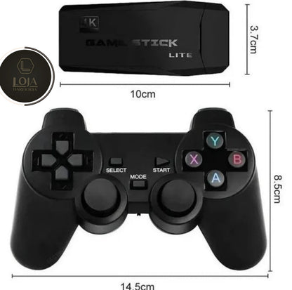 Retro4K Pro Arcade © -  10.000 Jogos + 2 Controles Sem Fio