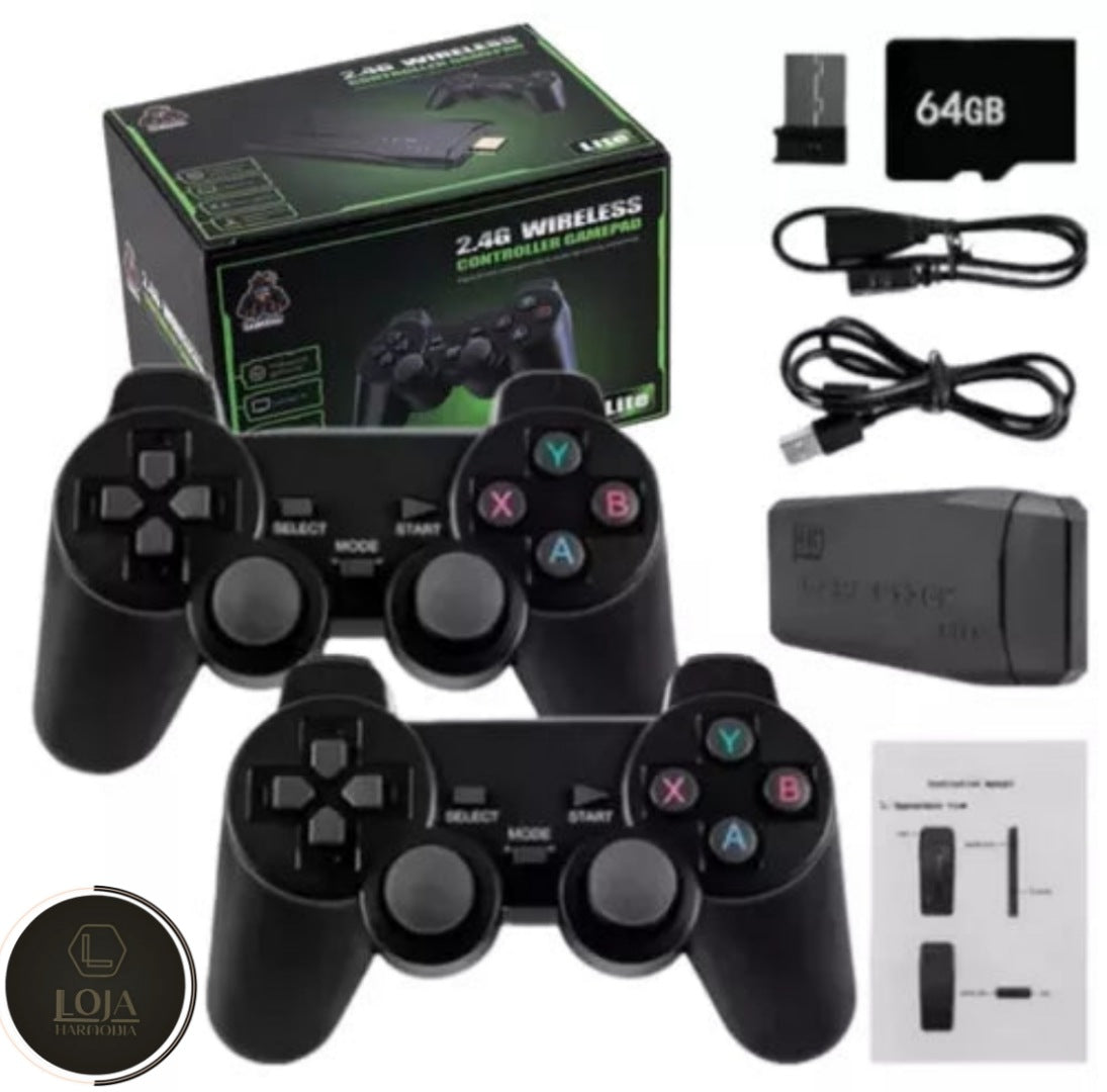 Retro4K Pro Arcade © -  10.000 Jogos + 2 Controles Sem Fio