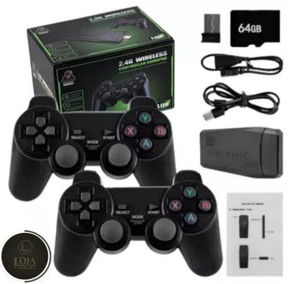 Retro4K Pro Arcade © -  10.000 Jogos + 2 Controles Sem Fio