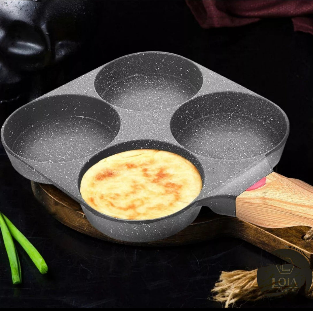 Panela Multiuso 4 em 1 Antiaderente © - Ideal para Panquecas, Hambúrgueres, Ovos e Tapiocas