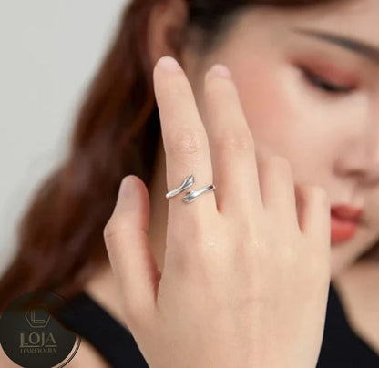 Anel Abraço Infinito © - Prata 925 Tamanho Ajustável COMPRE 1 LEVE 2