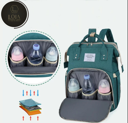 BerçoFlex © - Bolsa Mochila Maternidade com Berço Expansível
