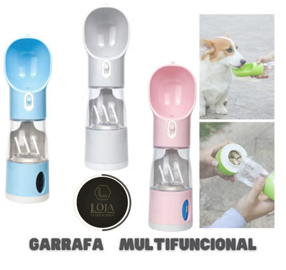 PetStop © - Garrafa Pet Portátil 4 em 1