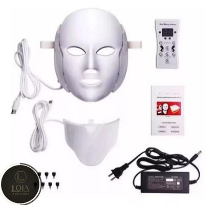 SkinRay © - Máscara de Fototerapia Facial LED 7 Cores