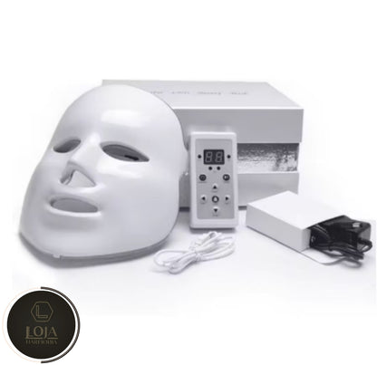 SkinRay © - Máscara de Fototerapia Facial LED 7 Cores