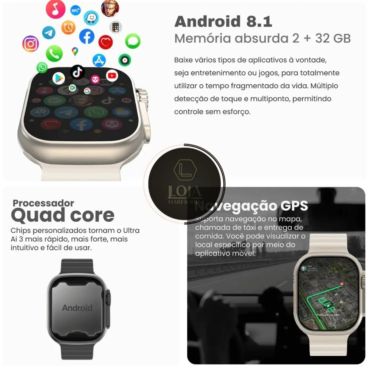 SmartWatch © - Microwear Ultra 3 AI 5G