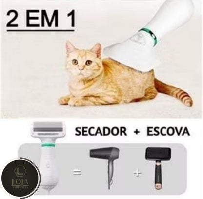 Pet Express © - Escova 2 em 1  Escova e Seca